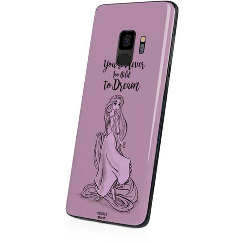Disney Princess Rapunzel Never Too Old To Dream Art Galaxy S9 Skin